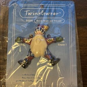 Boyds bears vintage Santa pin